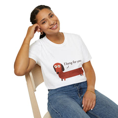 Dog Lover Unisex T-Shirt, Cute Sausage Dog Tee, Funny Dog Lover Gift, Pet Owner Apparel, Casual Wear, Gift for Dog Lovers