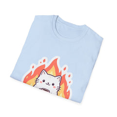 Cute Cat This Is Fine Unisex T-Shirt