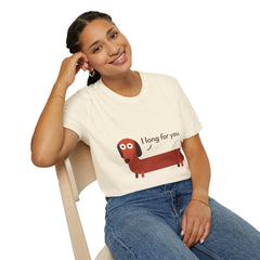 Dog Lover Unisex T-Shirt, Cute Sausage Dog Tee, Funny Dog Lover Gift, Pet Owner Apparel, Casual Wear, Gift for Dog Lovers