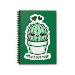 Cactus Spiral Notebook - Prickly But Sweet, Cute Journal, Eco-Friendly Stationery, Gift for Students, Note-taking, Plant Lover