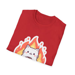 Cute Cat This Is Fine Unisex T-Shirt