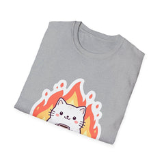 Cute Cat This Is Fine Unisex T-Shirt