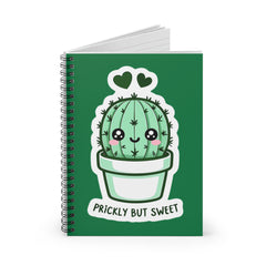 Cactus Spiral Notebook - Prickly But Sweet, Cute Journal, Eco-Friendly Stationery, Gift for Students, Note-taking, Plant Lover