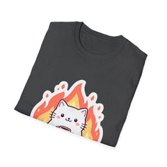 Cute Cat This Is Fine Unisex T-Shirt