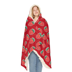 Cozy Strawberry Snuggle Blanket