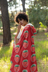 Cozy Strawberry Snuggle Blanket