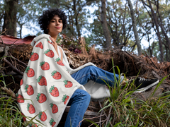 Cozy Strawberry Snuggle Blanket