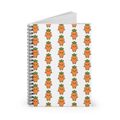 Cute Carrot Spiral Notebook - Fun for School, Journaling, Gift for Garden Lovers, Writing, Planning