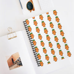 Cute Carrot Spiral Notebook - Fun for School, Journaling, Gift for Garden Lovers, Writing, Planning