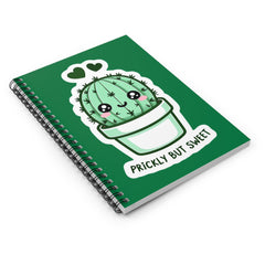 Cactus Spiral Notebook - Prickly But Sweet, Cute Journal, Eco-Friendly Stationery, Gift for Students, Note-taking, Plant Lover