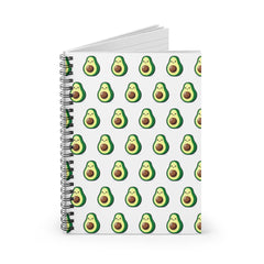 Avocado-Themed Ruled Spiral Notebook - Cute Journal, Daily Planner, Recipe Keeper, School Supplies, Gift for Food Lovers