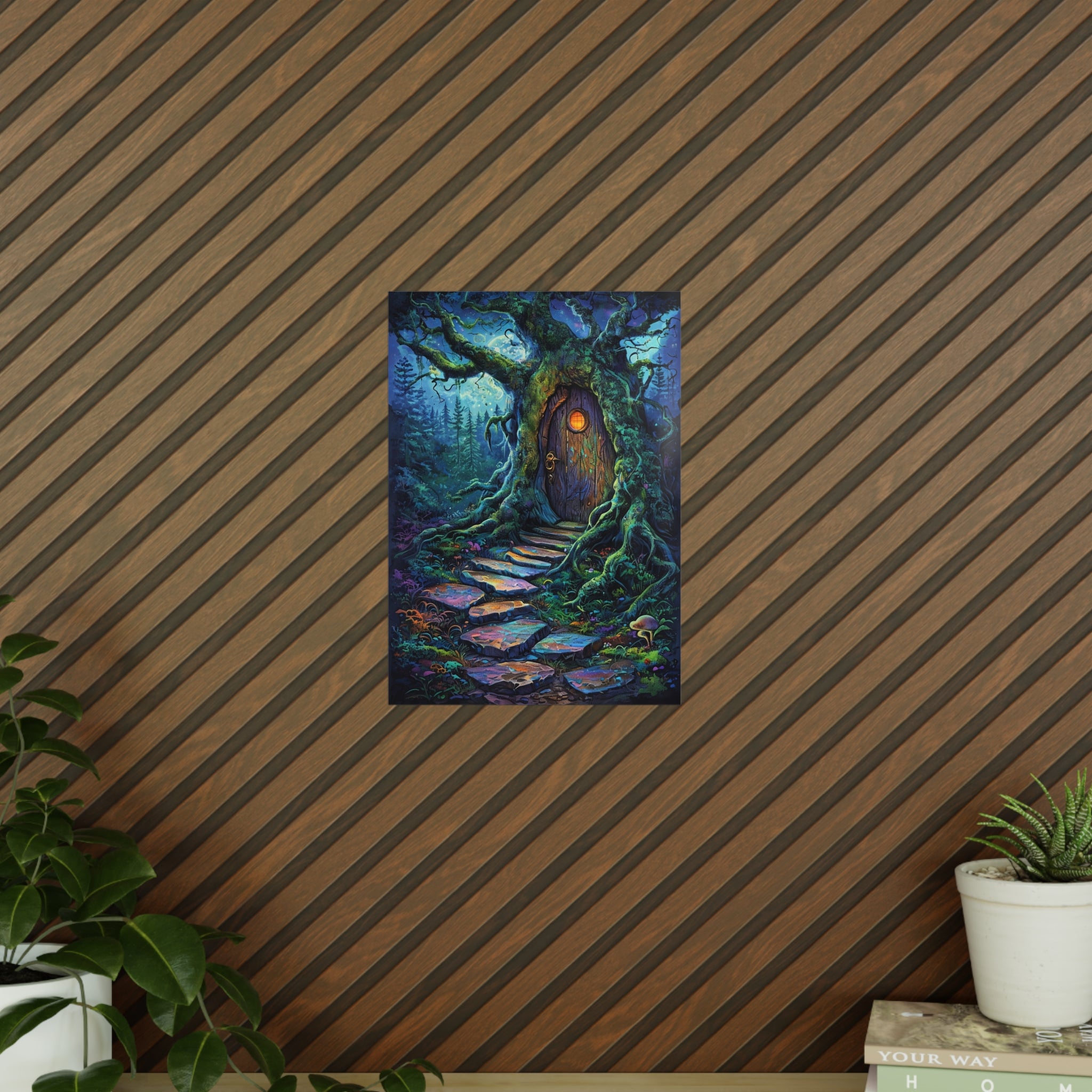 Magical Forest Door Poster