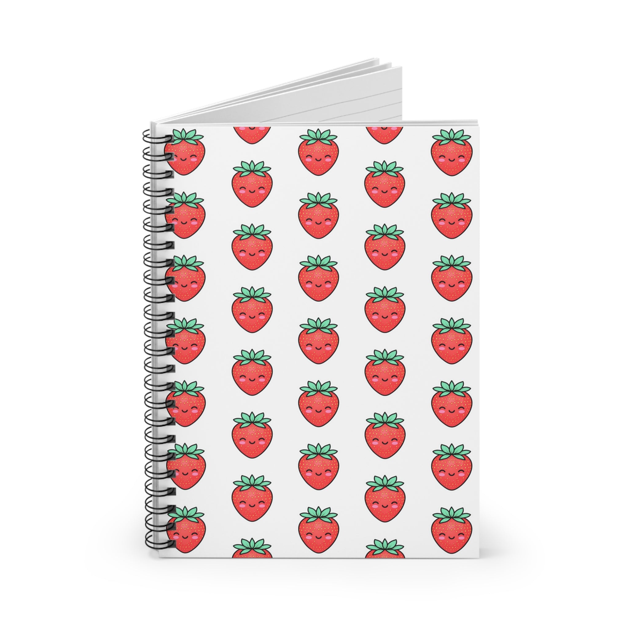 Cute Strawberry Spiral Notebook - Perfect for Students & Journal Lovers, Gift for New Year, Valentine's Day, School Supplies, Cute [...]