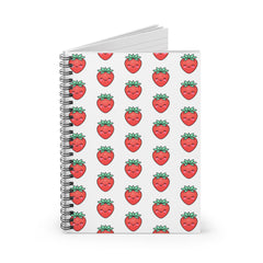 Cute Strawberry Spiral Notebook - Perfect for Students & Journal Lovers, Gift for New Year, Valentine's Day, School Supplies, Cute [...]