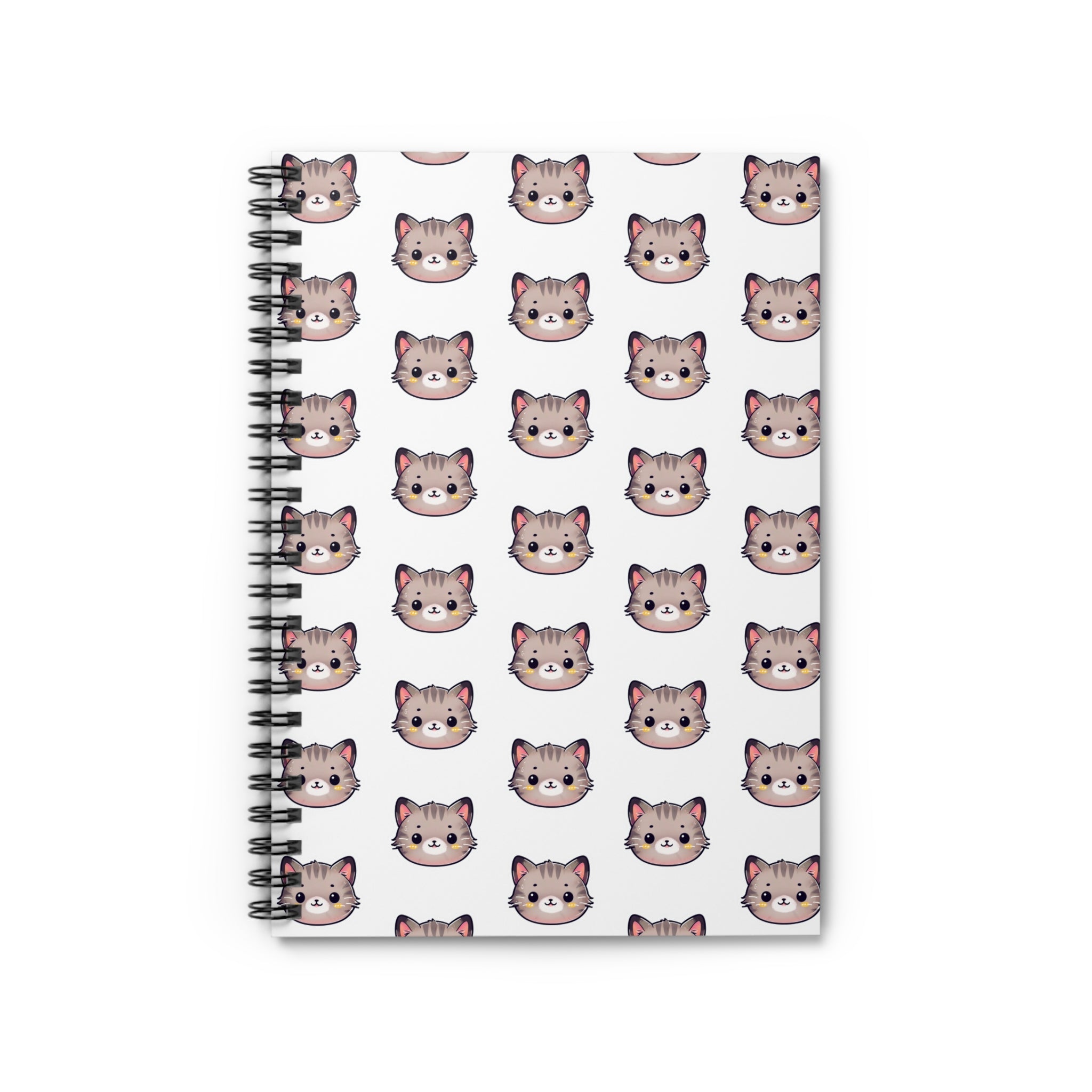 Cute Cat Spiral Notebook - Perfect for School, Journaling, Gifts, Stationery, and Cat Lovers!