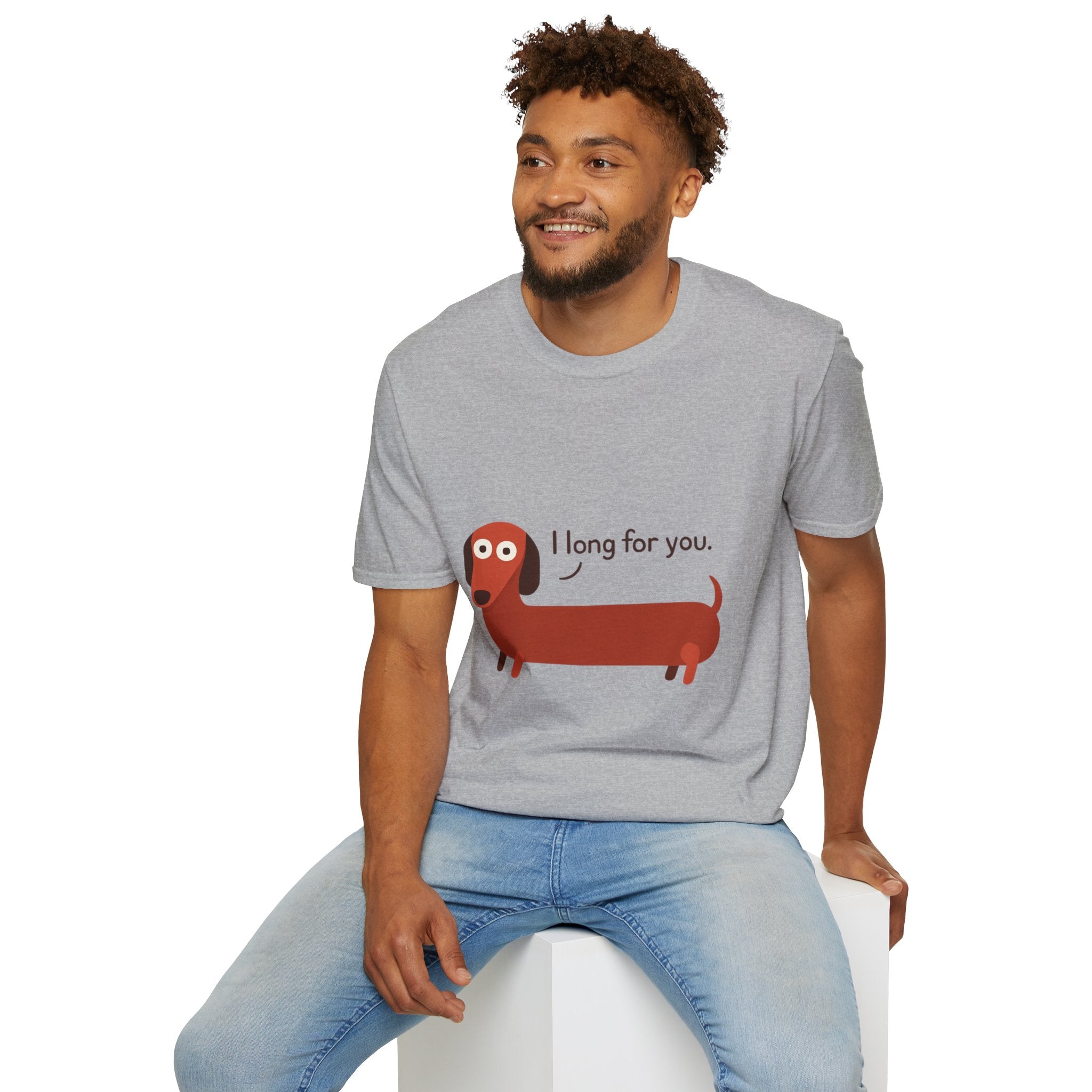 Dog Lover Unisex T-Shirt, Cute Sausage Dog Tee, Funny Dog Lover Gift, Pet Owner Apparel, Casual Wear, Gift for Dog Lovers