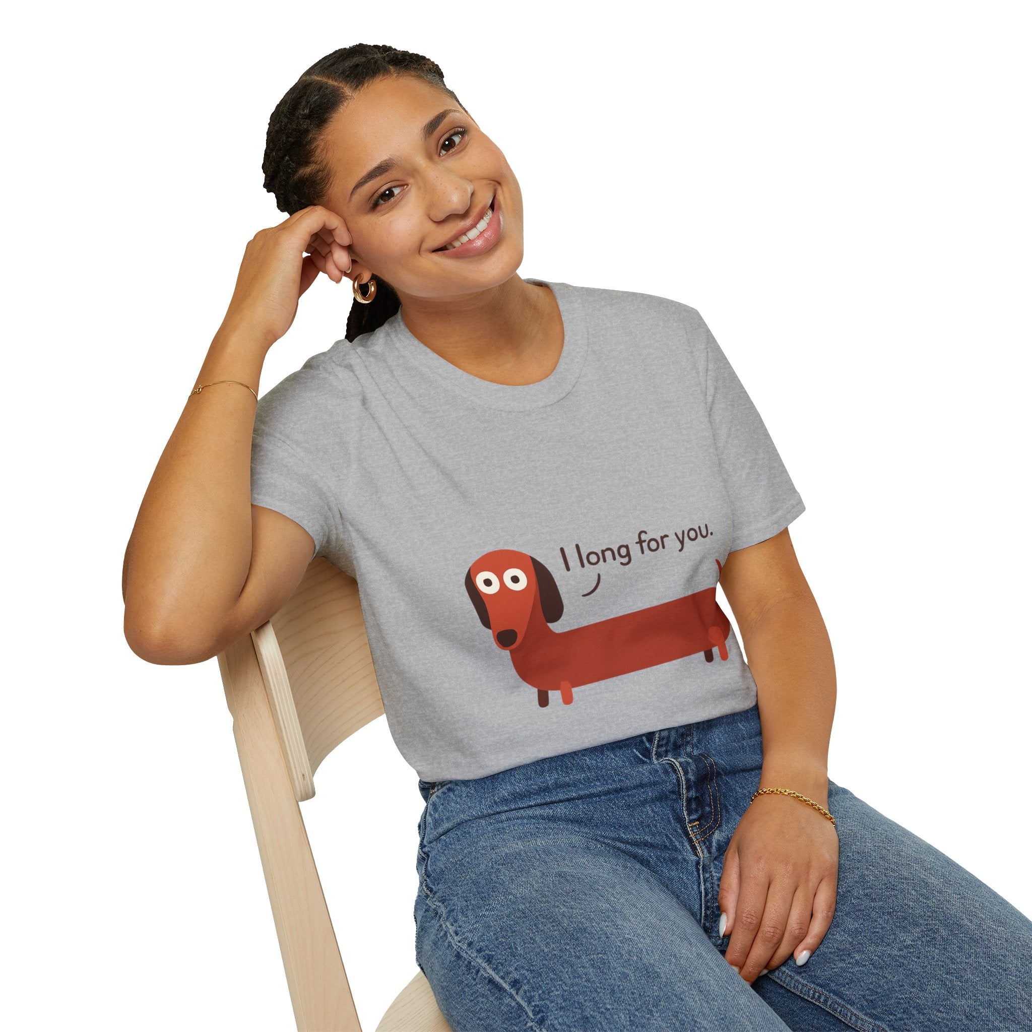 Dog Lover Unisex T-Shirt, Cute Sausage Dog Tee, Funny Dog Lover Gift, Pet Owner Apparel, Casual Wear, Gift for Dog Lovers