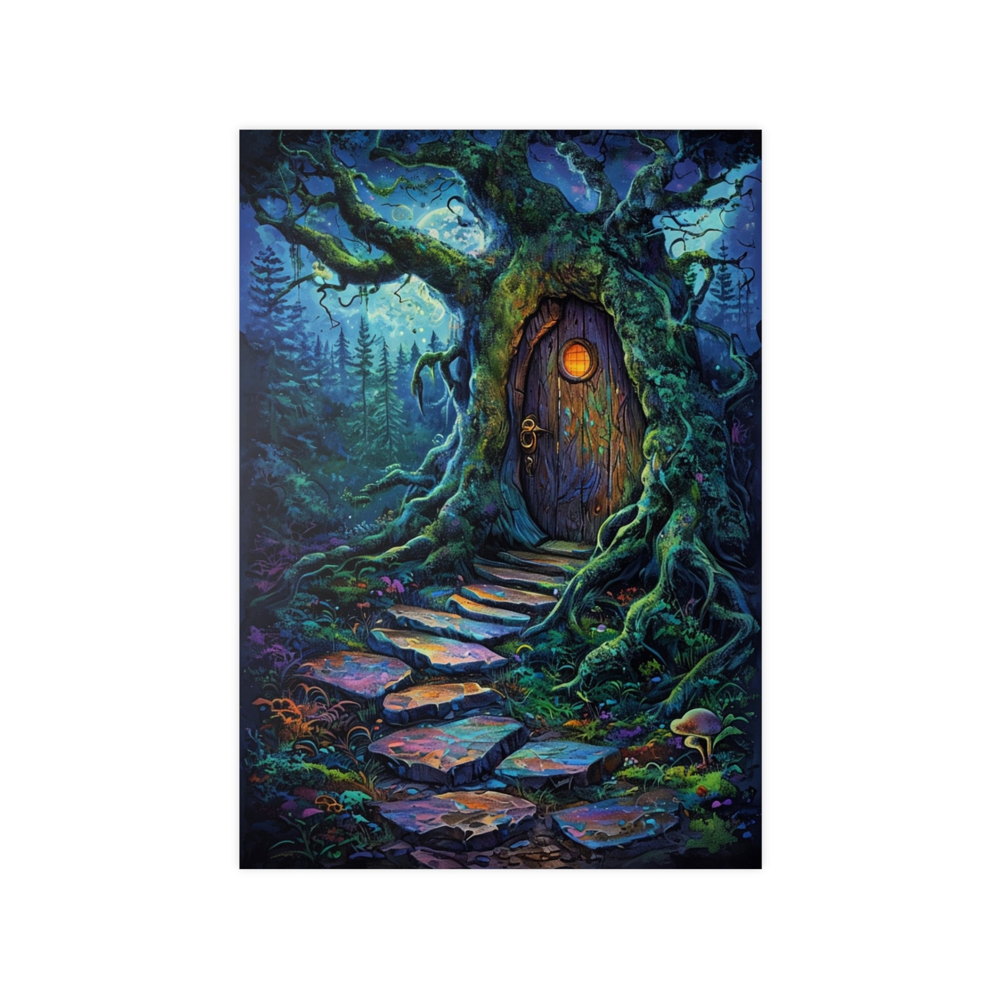 Magical Forest Door Poster