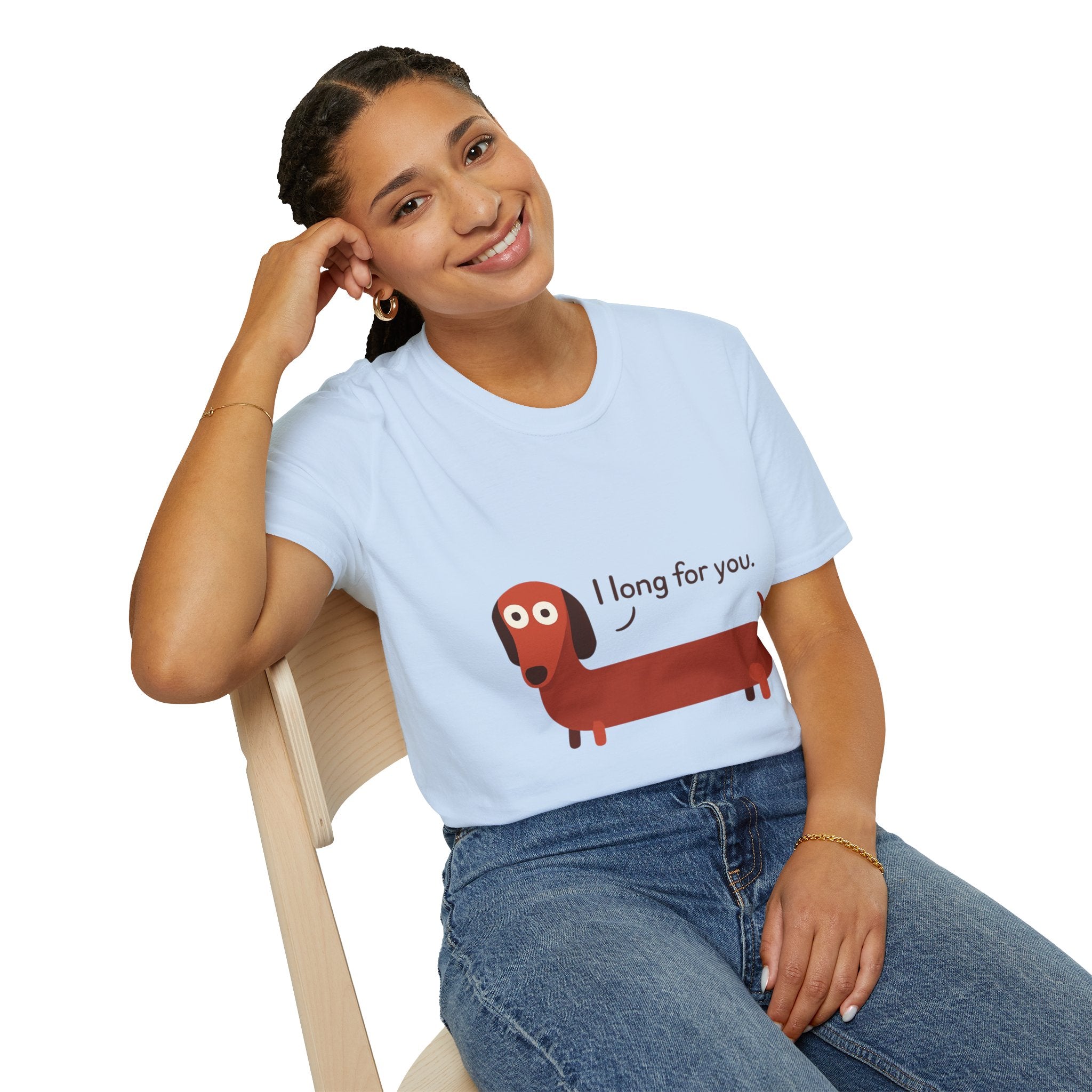 Dog Lover Unisex T-Shirt, Cute Sausage Dog Tee, Funny Dog Lover Gift, Pet Owner Apparel, Casual Wear, Gift for Dog Lovers