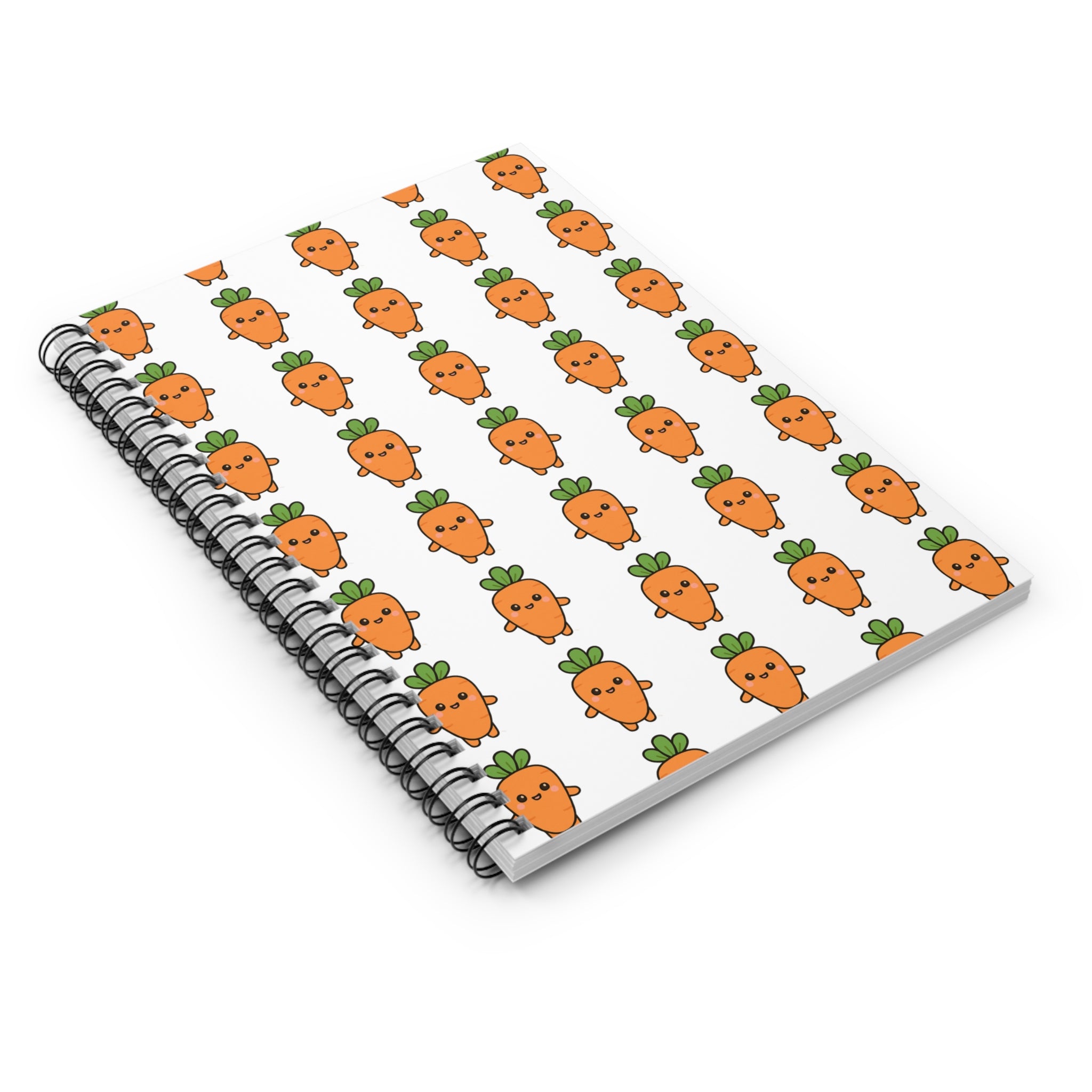Cute Carrot Spiral Notebook - Fun for School, Journaling, Gift for Garden Lovers, Writing, Planning
