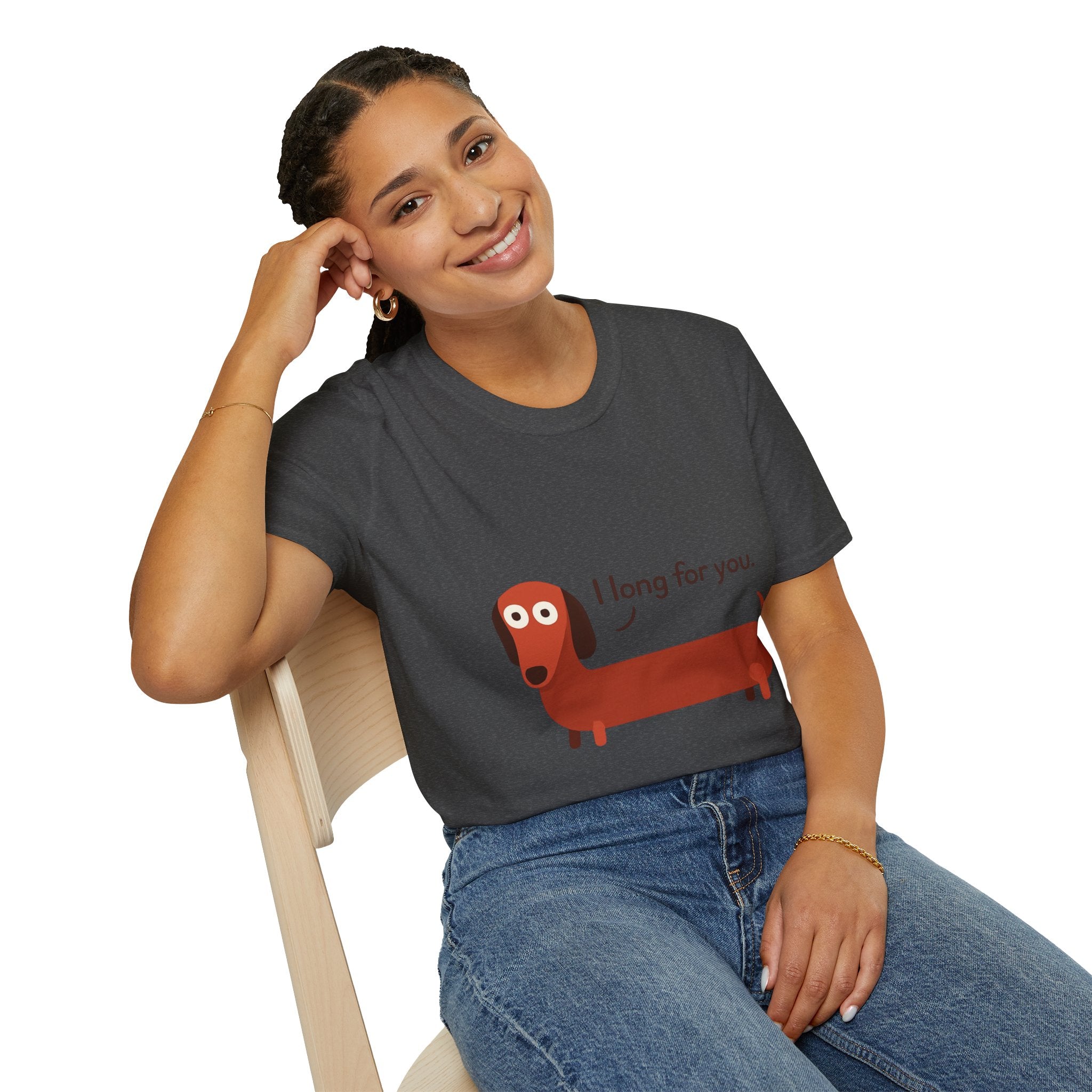 Dog Lover Unisex T-Shirt, Cute Sausage Dog Tee, Funny Dog Lover Gift, Pet Owner Apparel, Casual Wear, Gift for Dog Lovers